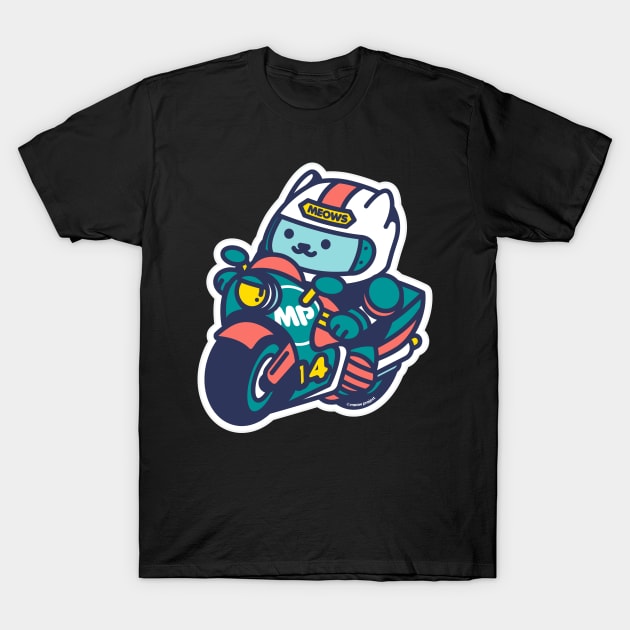 Red and Green Chibi Racer T-Shirt by meowproject